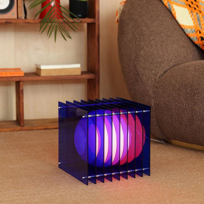 Lớp Big Square Blue Acrylic Lamp