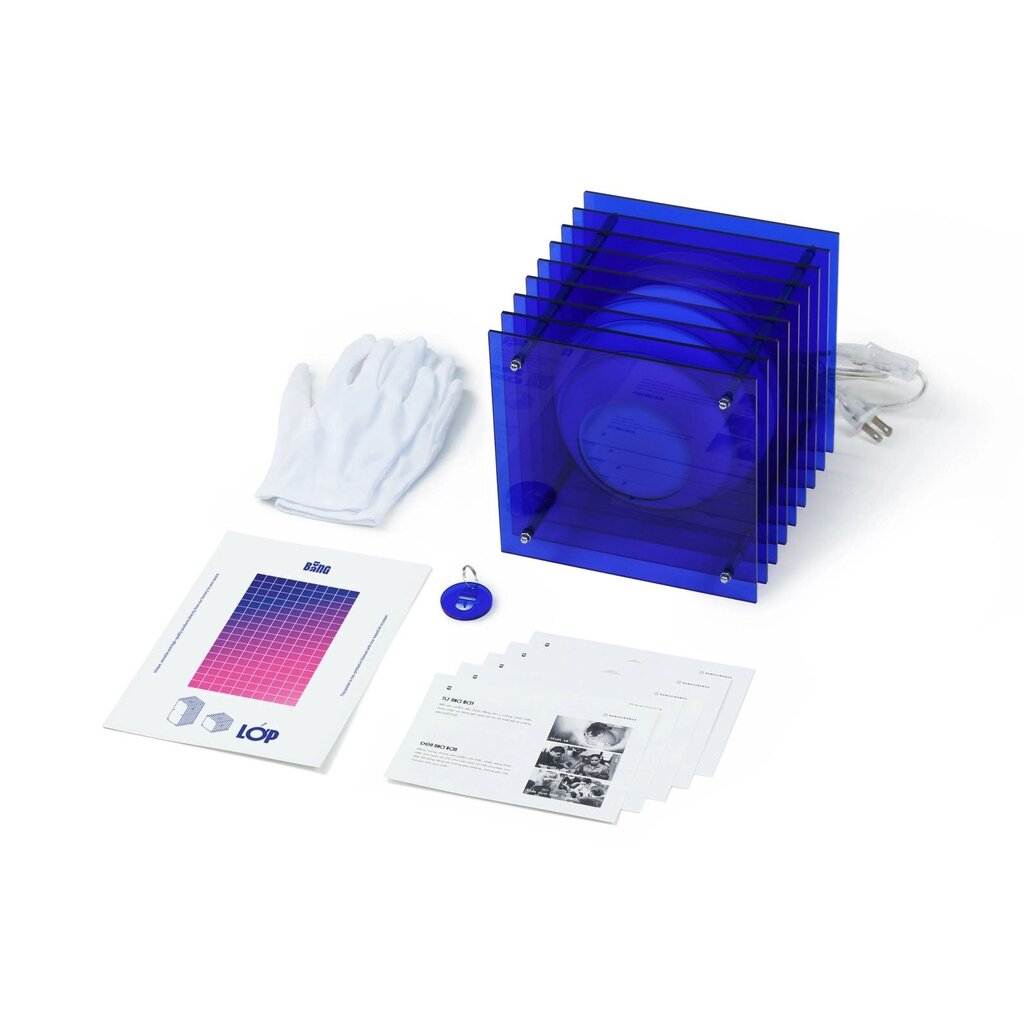 Lớp Big Square Blue Acrylic Lamp