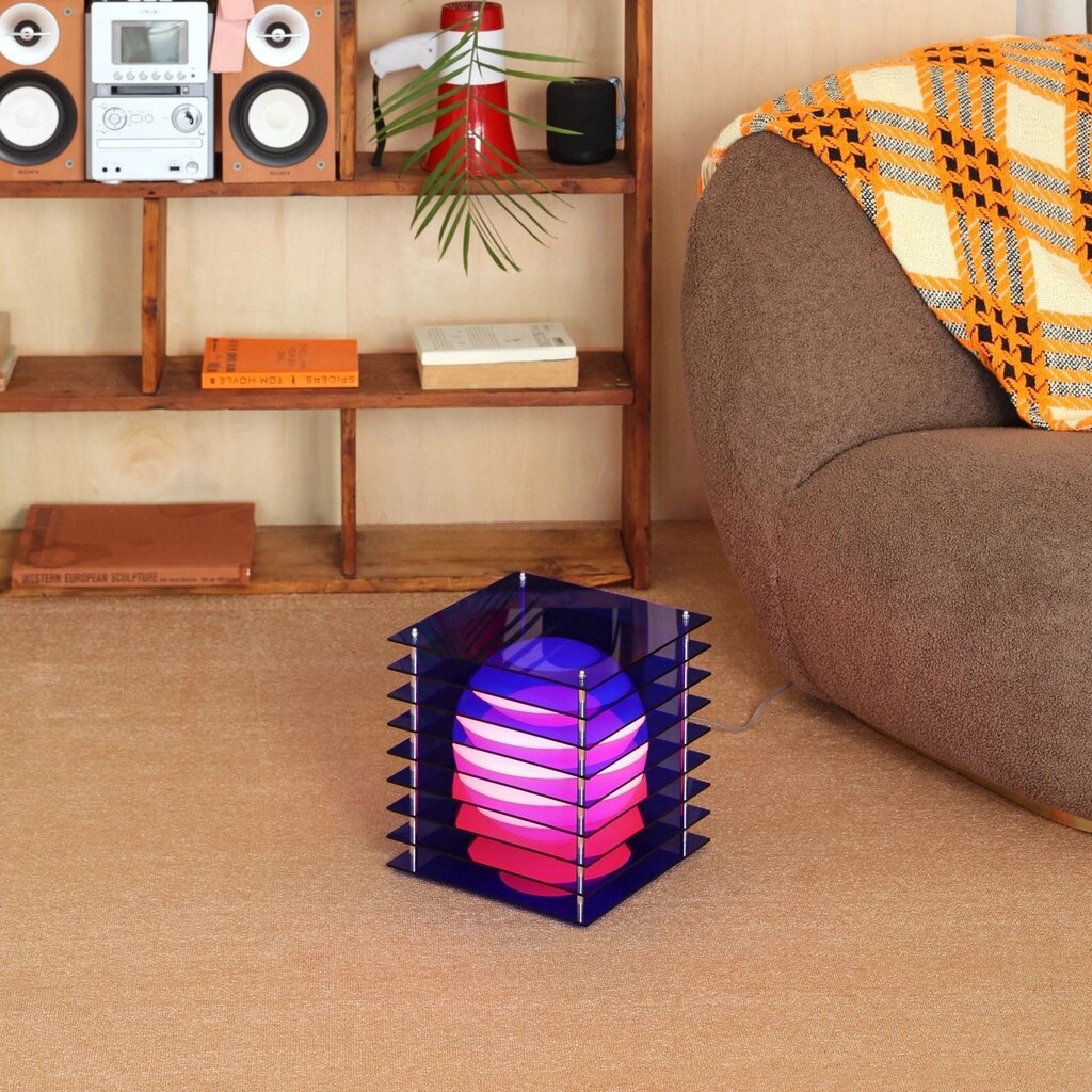 Lớp Big Square Blue Acrylic Lamp