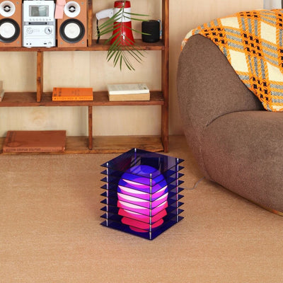 Lớp Big Square Blue Acrylic Lamp