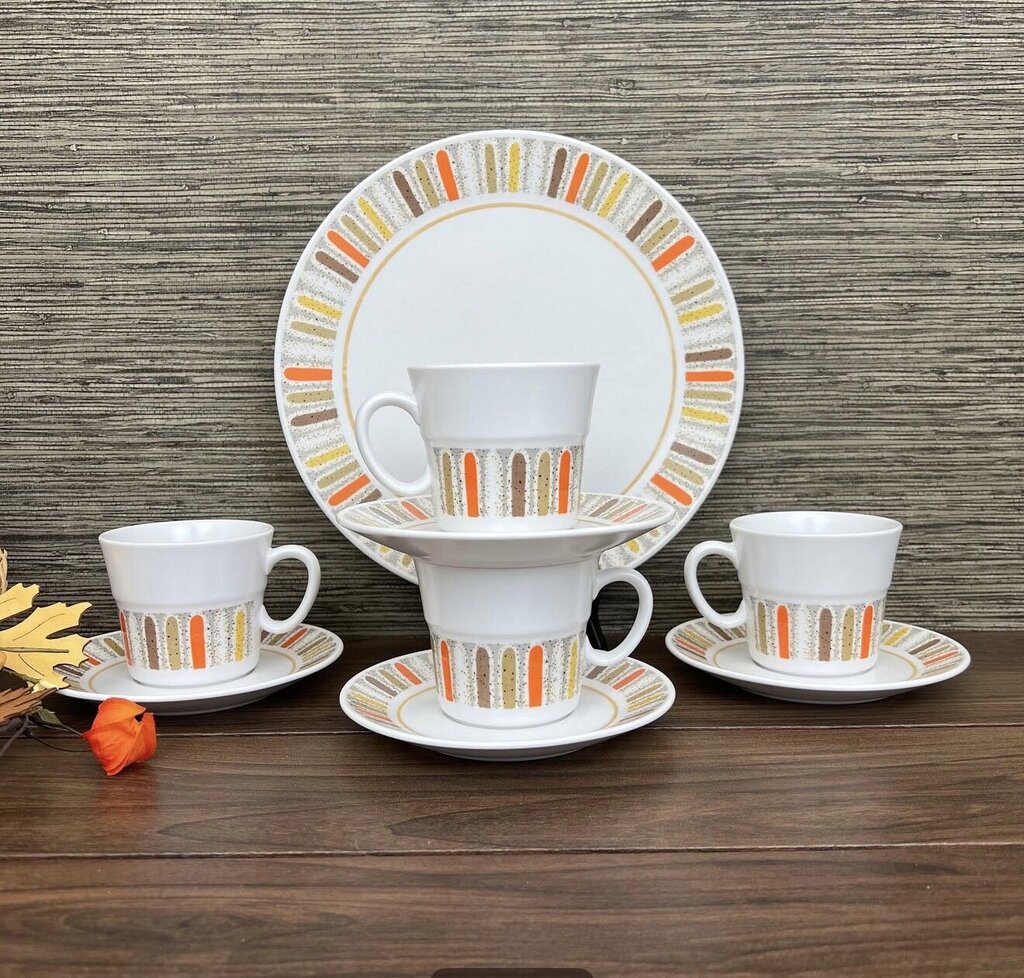 Mid Century Noritake Progression Mardi Gras Dinner Ware 73pcs