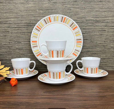 Mid Century Noritake Progression Mardi Gras Dinner Ware 73pcs