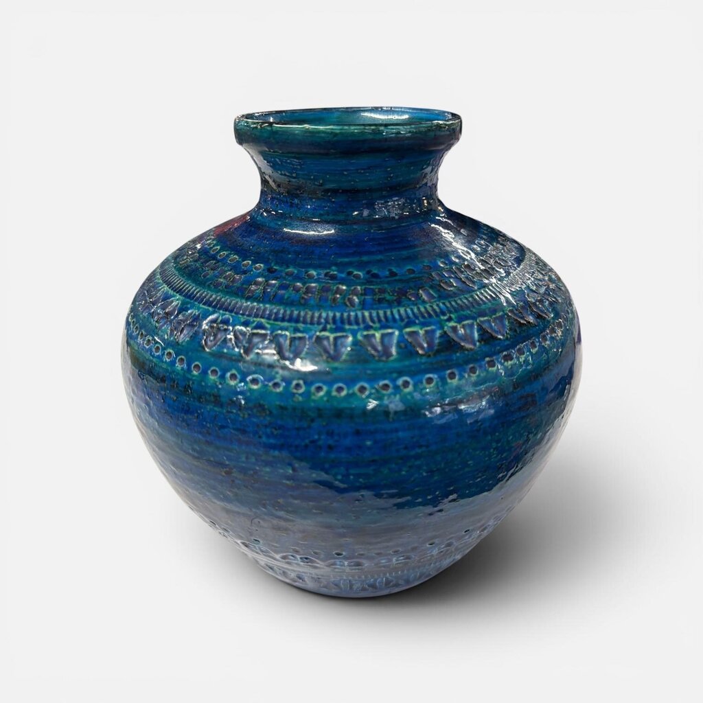 Bitossi Aldo Londi Rimini Blue Mid Century Italian Ceramic