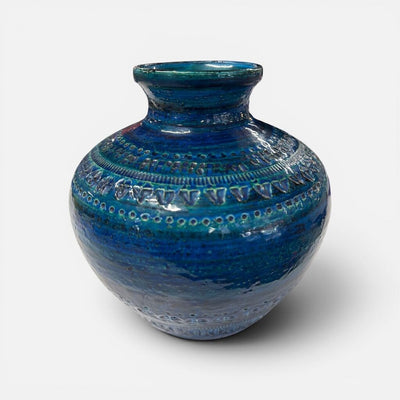 Bitossi Aldo Londi Rimini Blue Mid Century Italian Ceramic