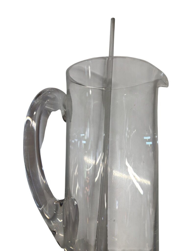Mid Century Cocktail Pitcher with Companion Stirrer