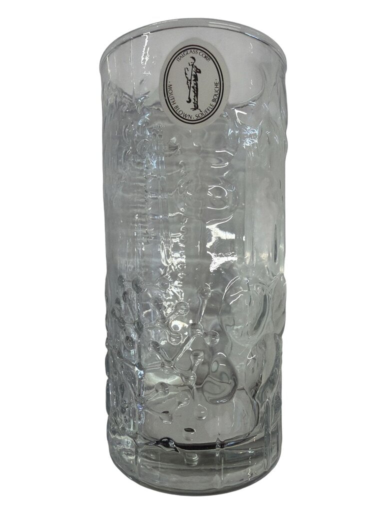 Italian Glass Highball Pitcher and 6 Glasses