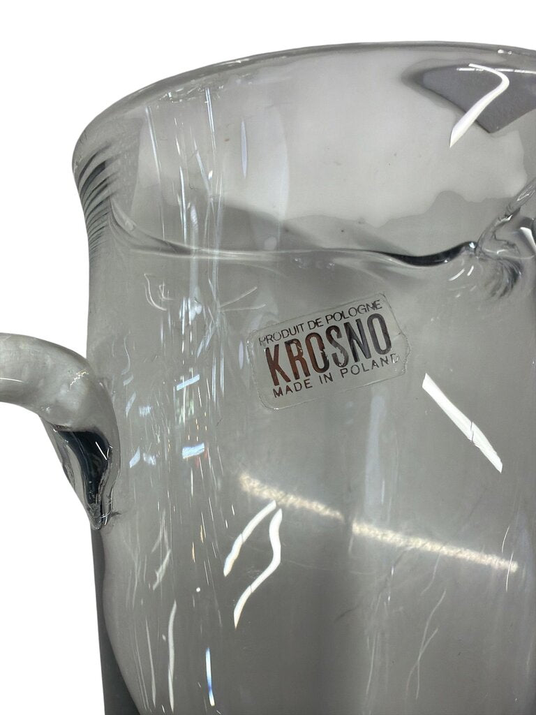Krosno Heavy Crystal Cocktail Pitcher and Stirrer