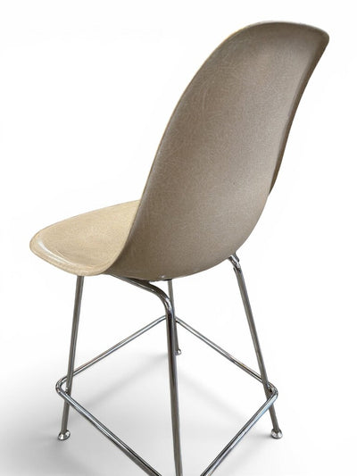 Herman Miller Pair of Fiberglass Counter Height Bar Stools (Set of 2)