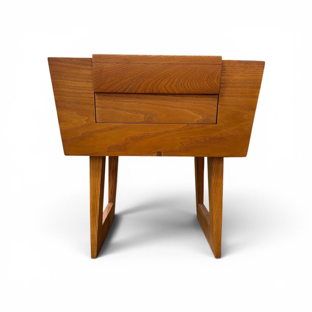 Mid Century Pair of Trapezoidal Side Tables by Paul Laszlo for Brown-Saltman (Set of 2)