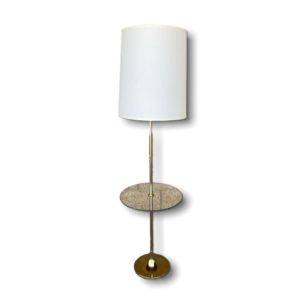 Mid Century Laurel Brass Floor Lamp