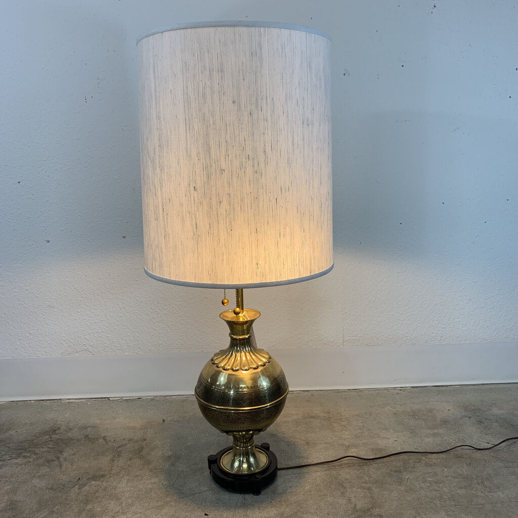 Fabulous Marbro Brass Mid Century Lamp - 42.5"Hx18.25"Dx18.25"W