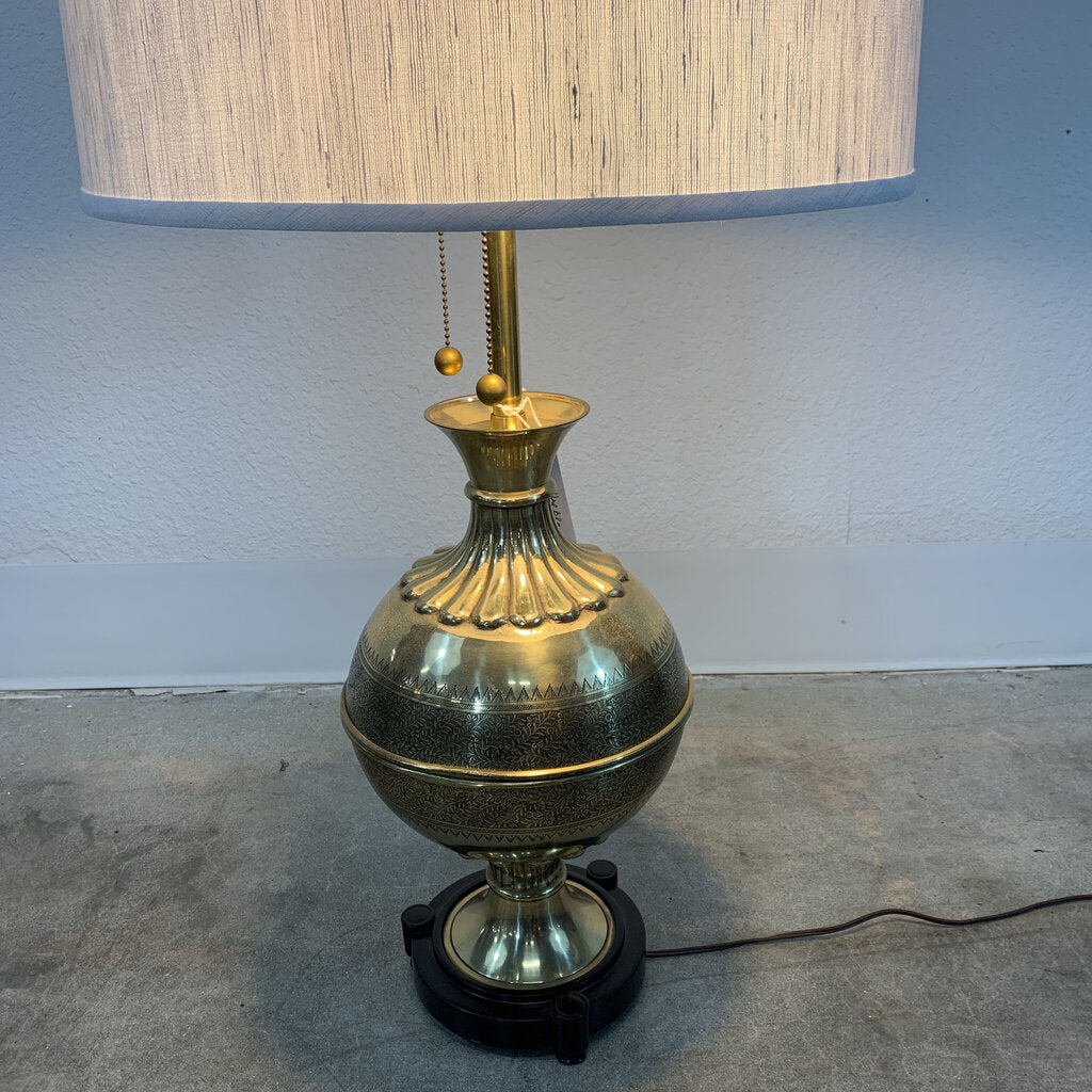 Fabulous Marbro Brass Mid Century Lamp - 42.5"Hx18.25"Dx18.25"W