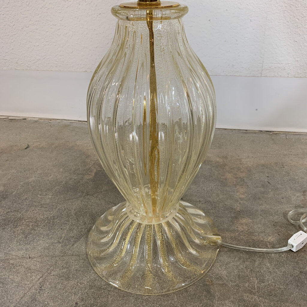 Baker Murano Glass Table Lamp - 29.5"Hx18.25"Dx18.25"W