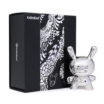 Dunny New Money 5" Metal Art Figure Silver
