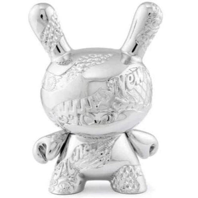 Dunny New Money 5" Metal Art Figure Silver
