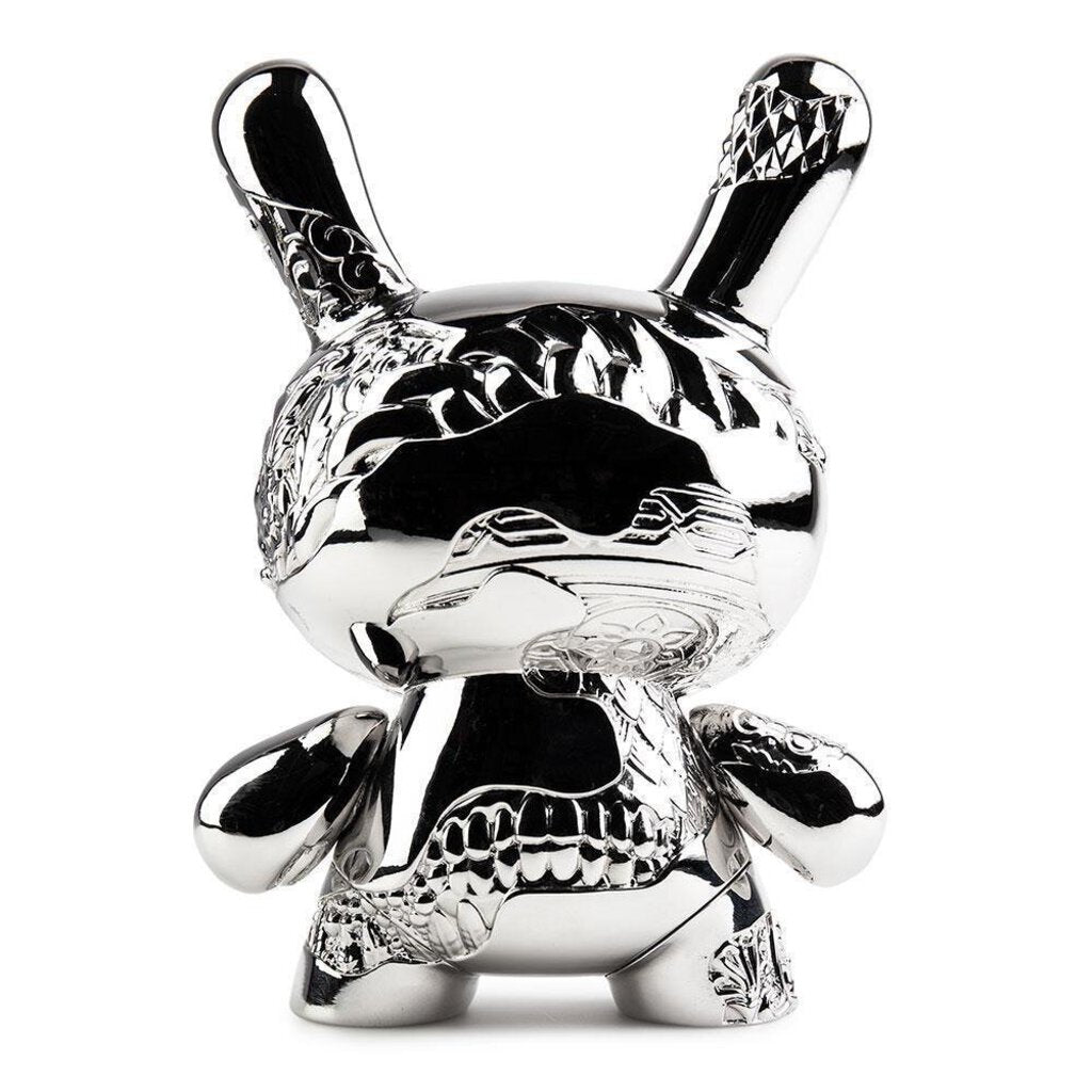 Dunny New Money 5" Metal Art Figure Silver