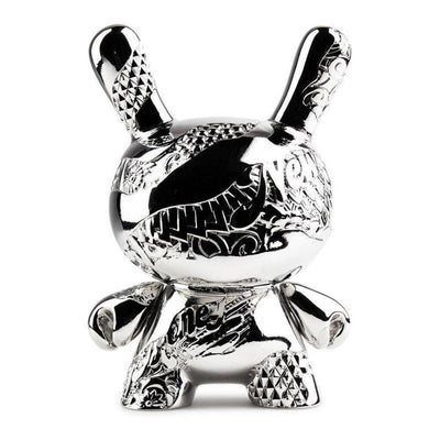 Dunny New Money 5" Metal Art Figure Silver