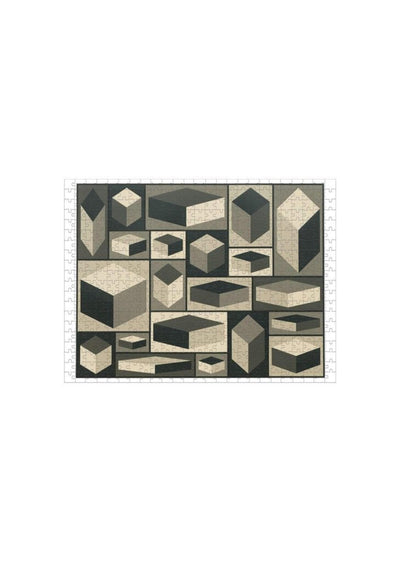 Sol LeWitt MoMa Distorted Cubes 2001 Double-Sided Puzzle 500 Piece Puzzle