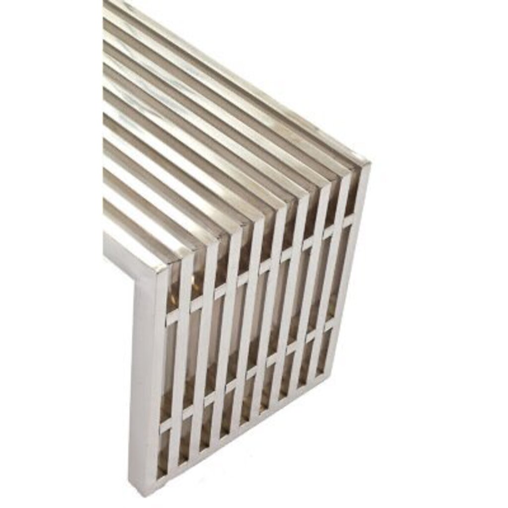 Stella Stainless Steel Bench Large Silver