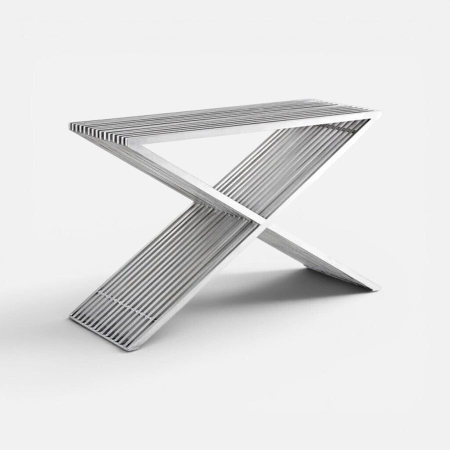 The X Stainless Steel Console