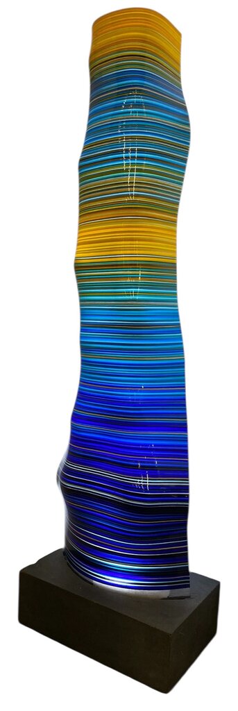 Orfeo Magic Carpet Lamp Yellow & Blue - 63"Hx11.75"Dx18.5"W