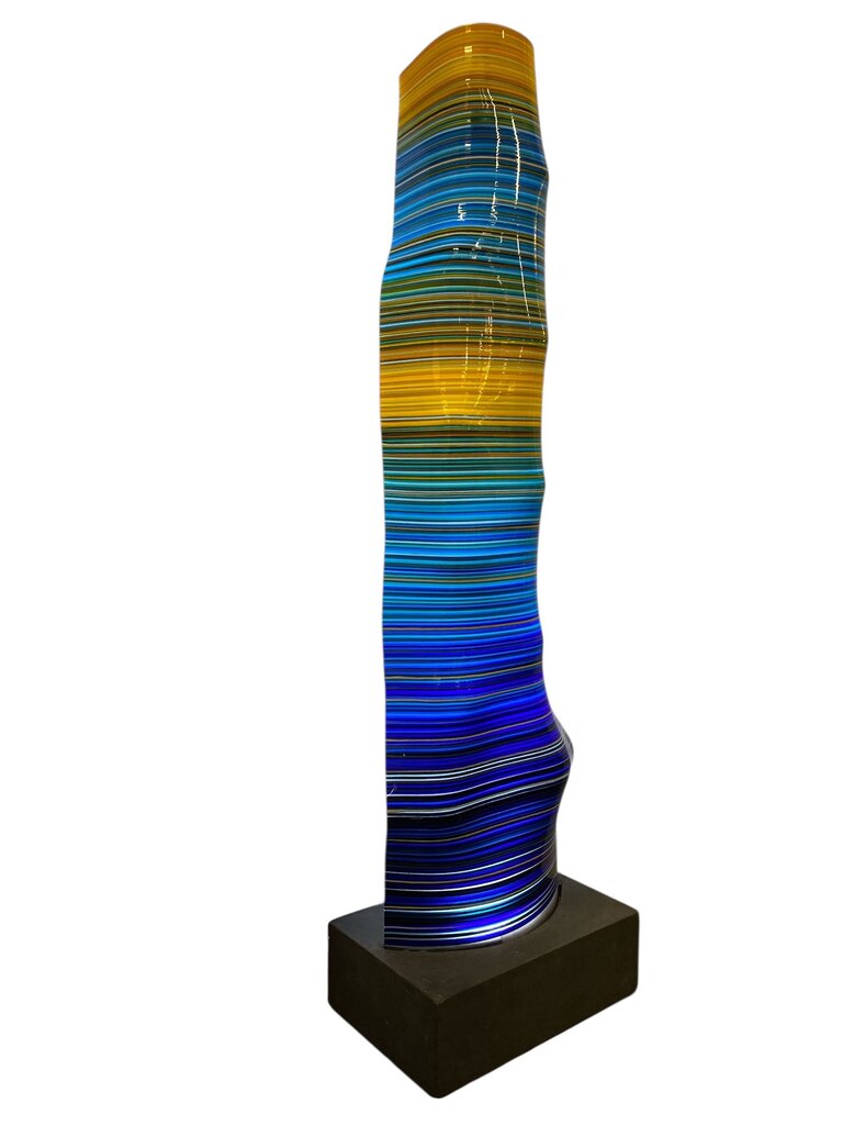 Orfeo Magic Carpet Lamp Yellow & Blue - 63"Hx11.75"Dx18.5"W