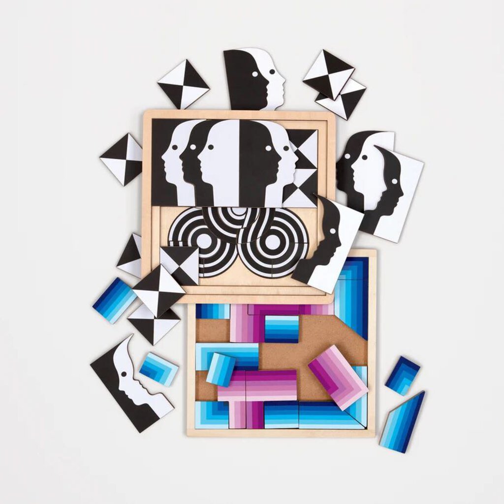 Jonathan Adler Atlas 3 Layer Wood Puzzle