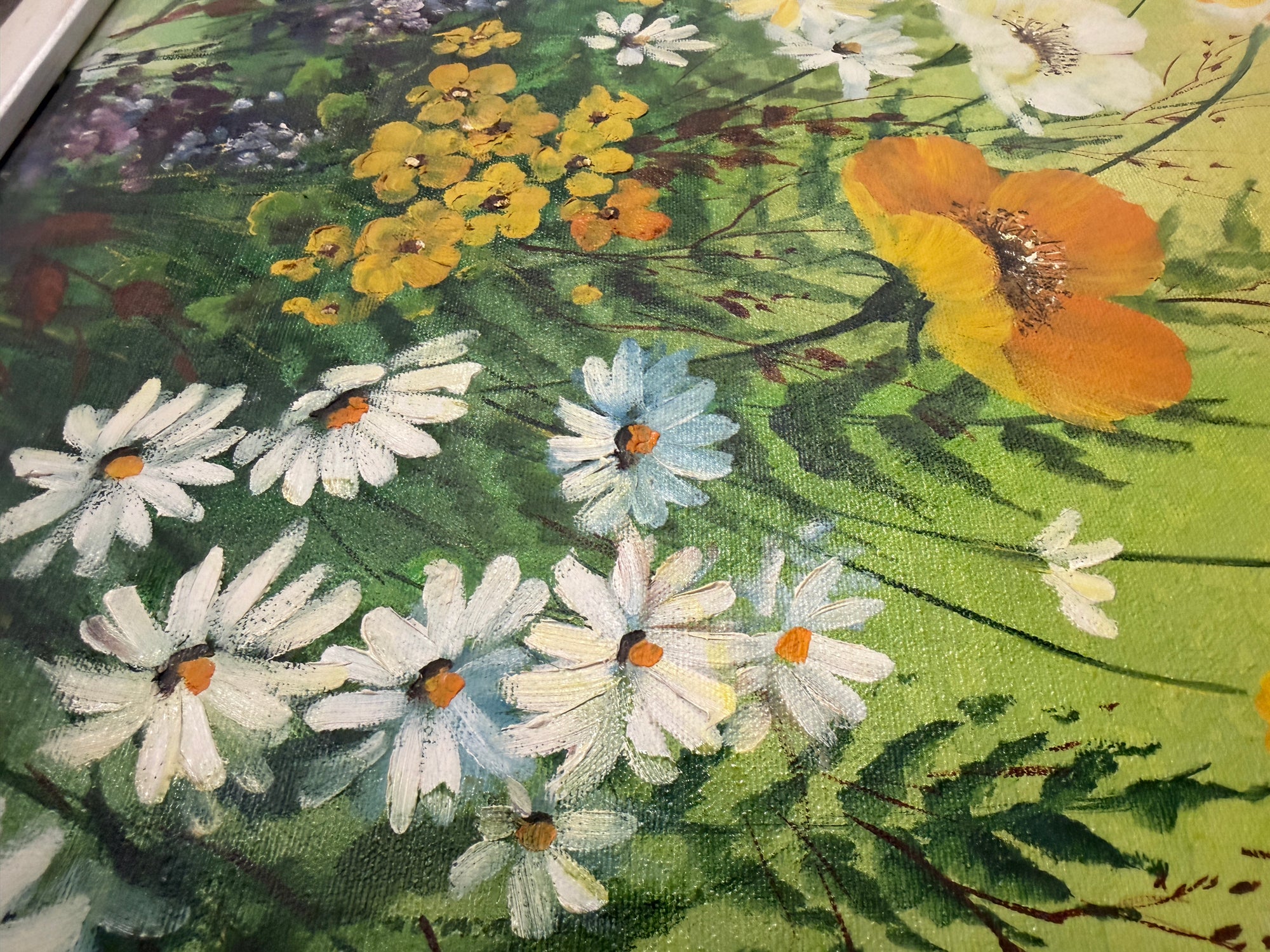 Original Floral Oil Painting On Canvas By Yoko Folan