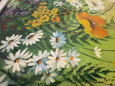 Original Floral Oil Painting On Canvas By Yoko Folan