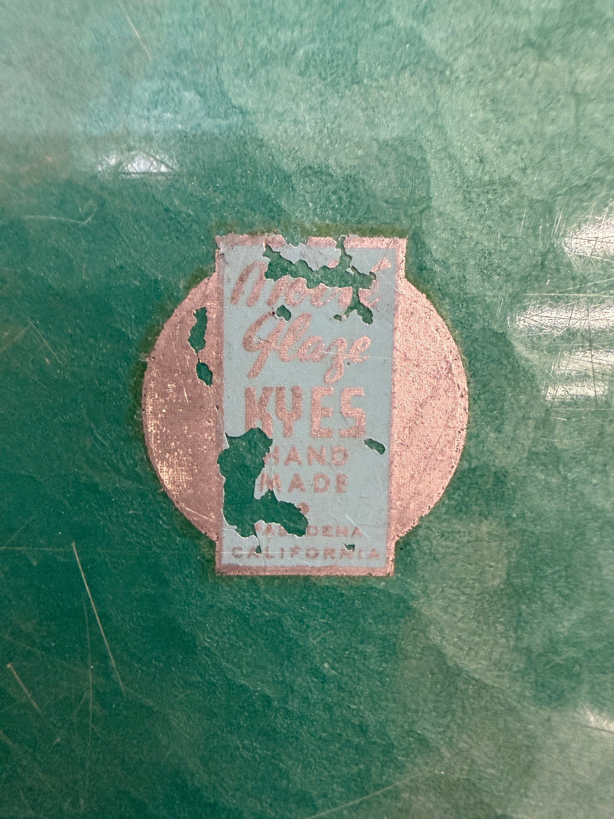 Mid Century Kyes Serving Tray in Aqua