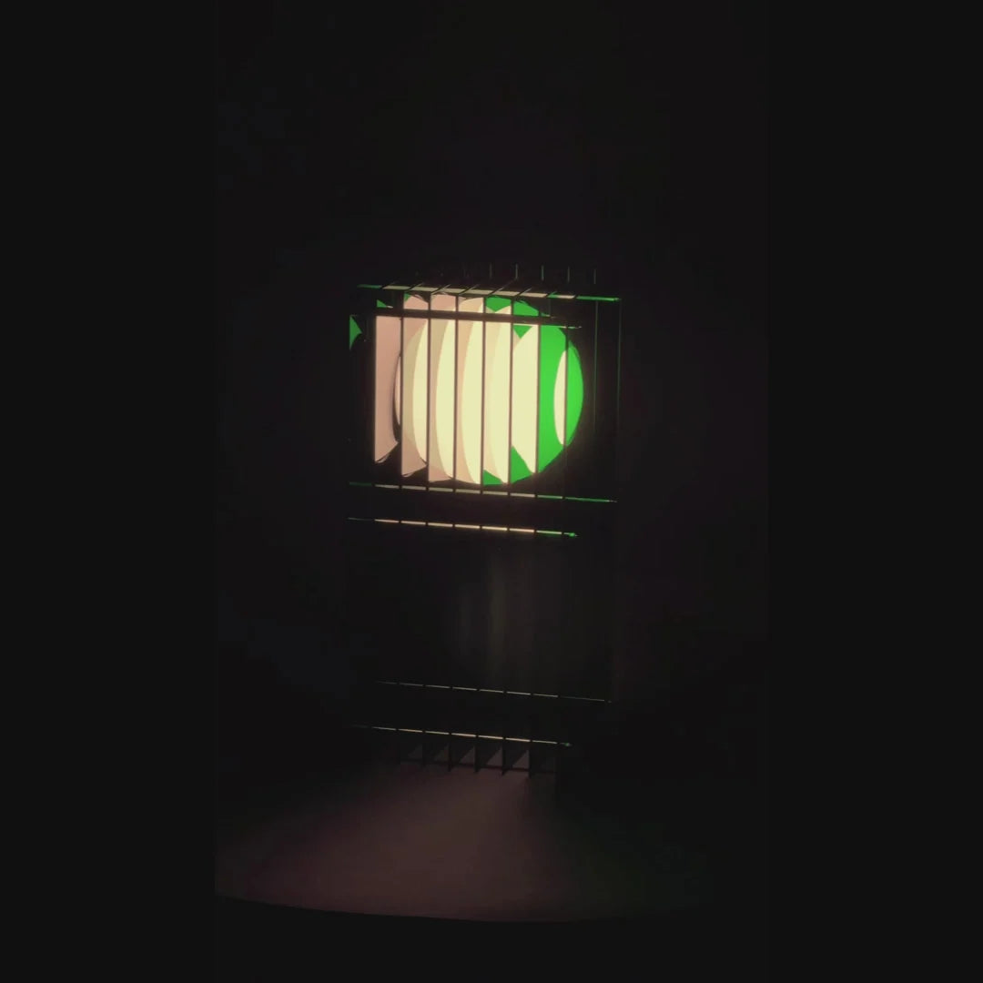 Lớp Small Rectangle Green Acrylic Lamp
