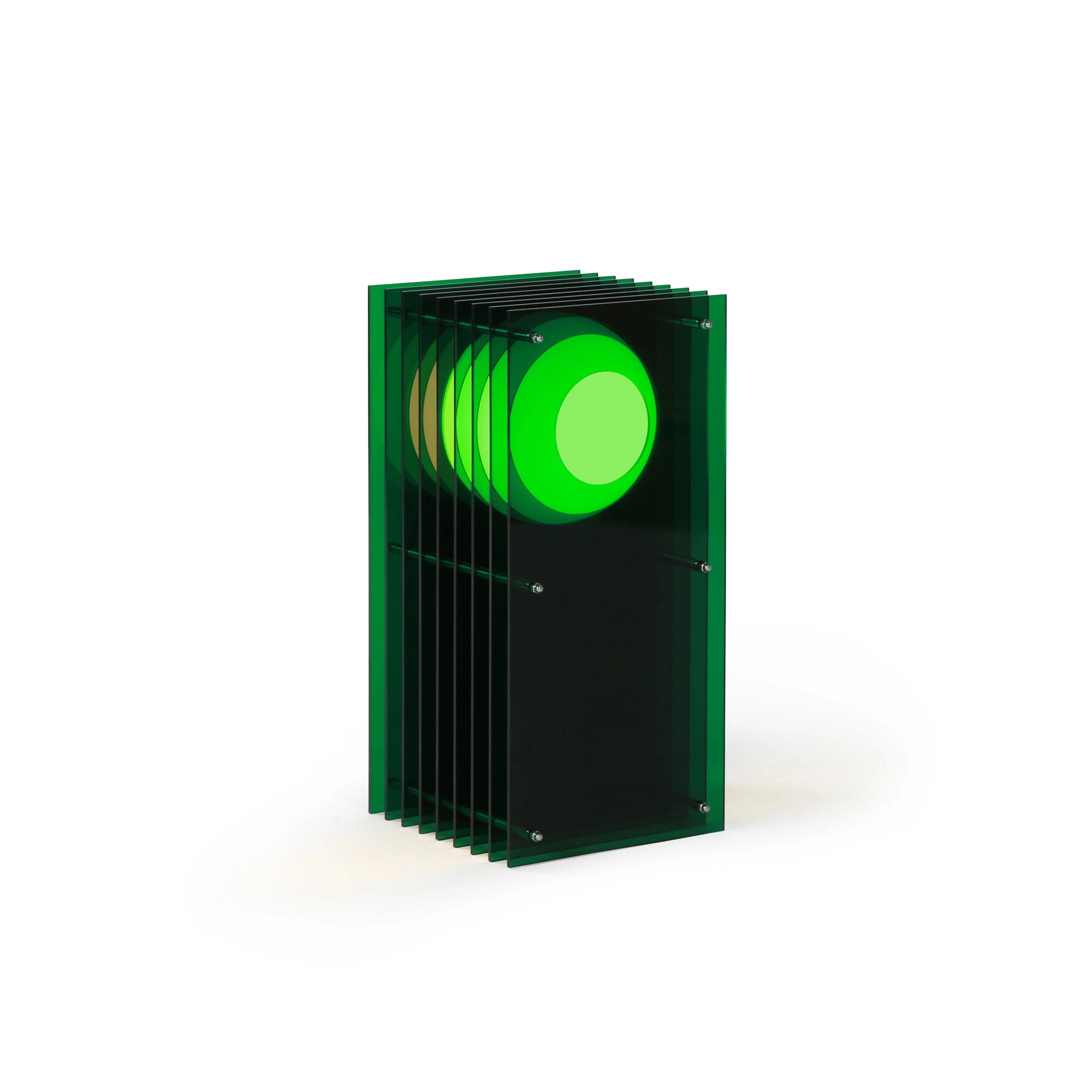 Lớp Small Rectangle Green Acrylic Lamp