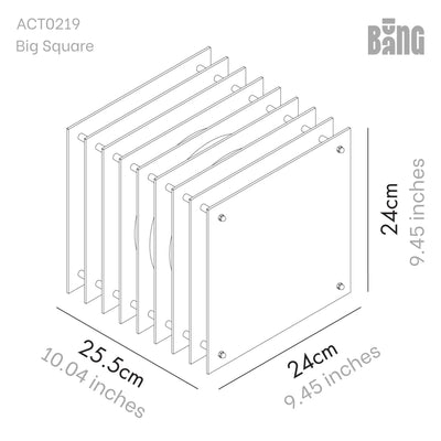 Lớp Big Square in Electric Pink Acrylic