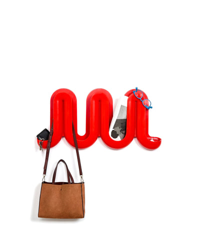 Swell Wall Rack-Catchall Red-Orange