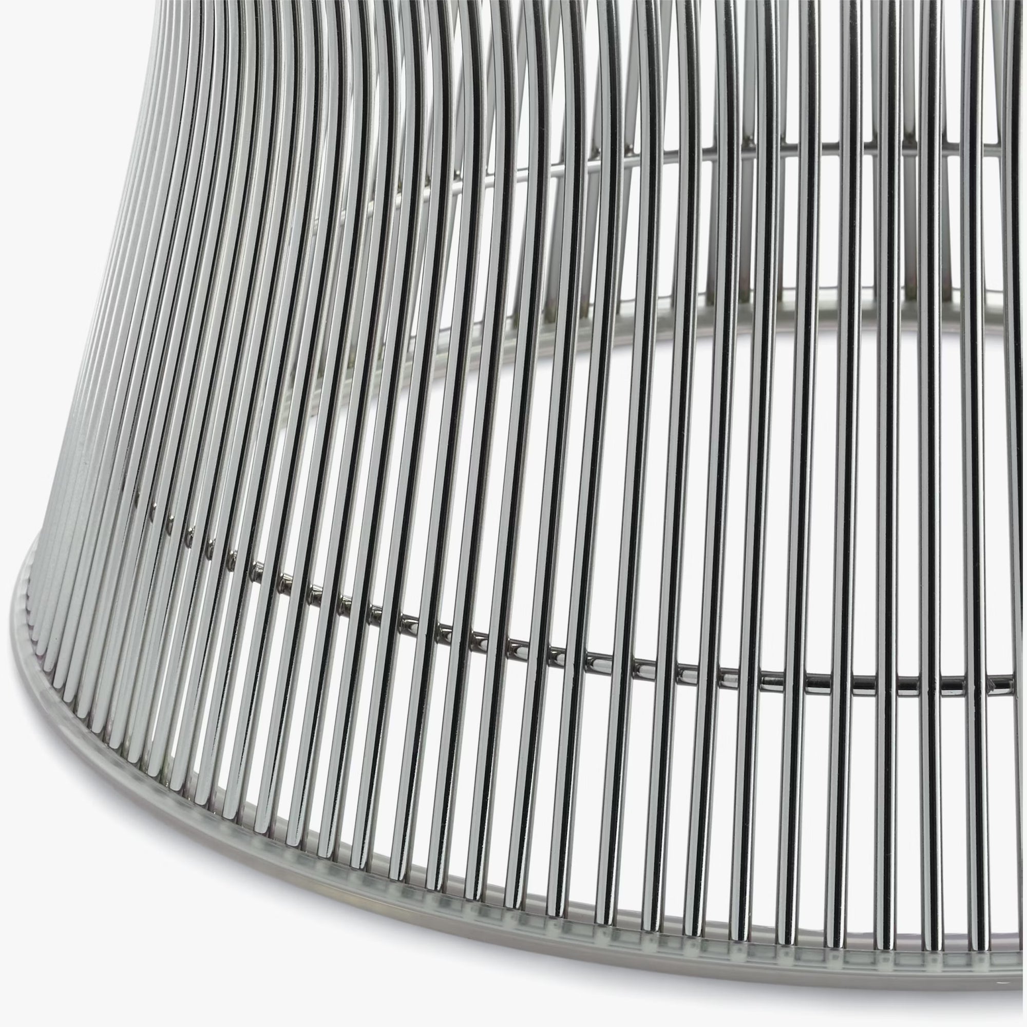 DWR Warren Platner Polished Nickel XL (42") Coffee Table, 15"Hx42"Dx42"W