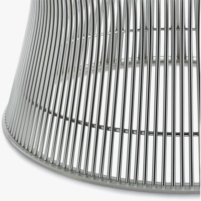 DWR Warren Platner Polished Nickel XL (42") Coffee Table, 15"Hx42"Dx42"W