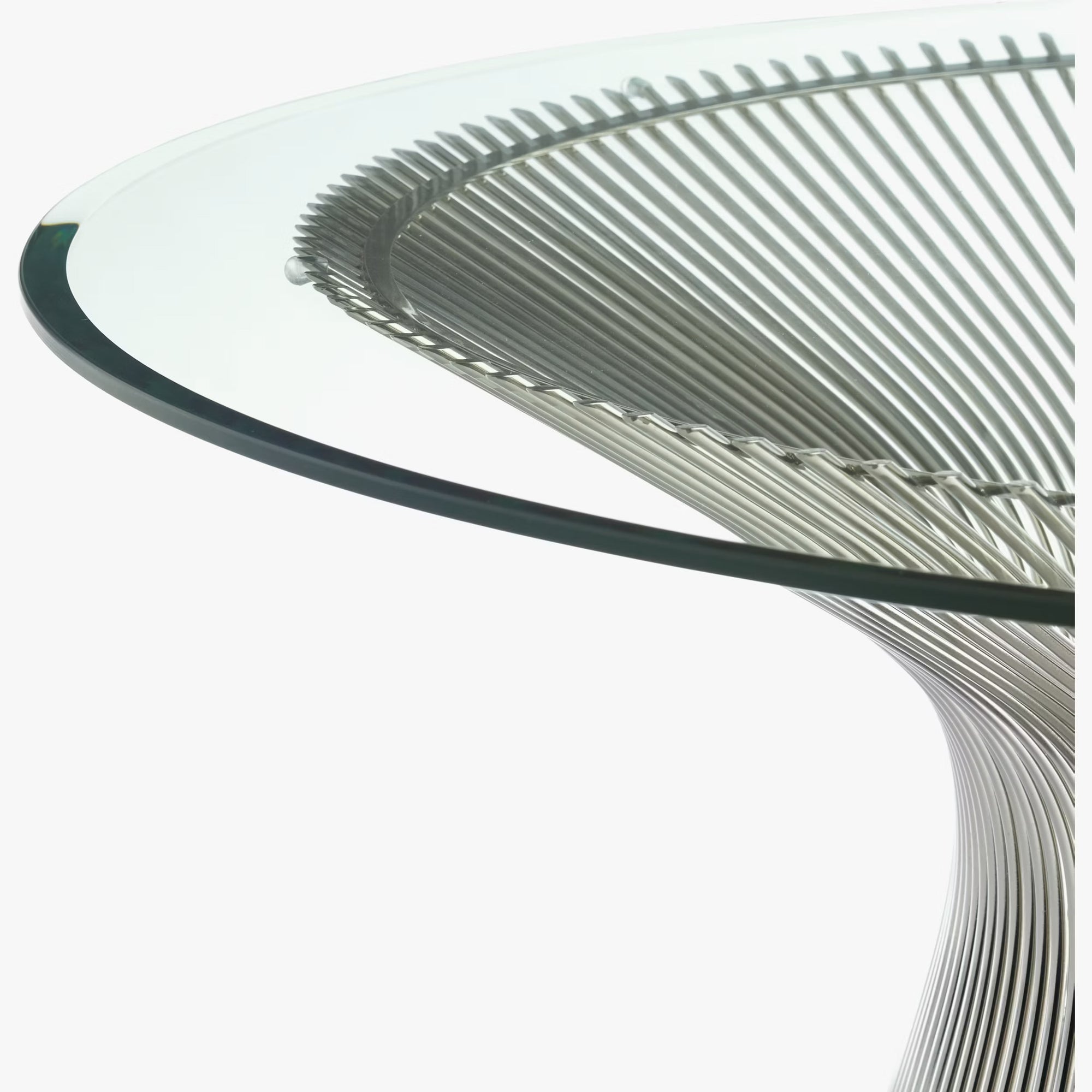 DWR Warren Platner Polished Nickel XL (42") Coffee Table, 15"Hx42"Dx42"W