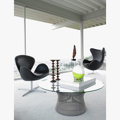 DWR Warren Platner Polished Nickel XL (42") Coffee Table, 15"Hx42"Dx42"W