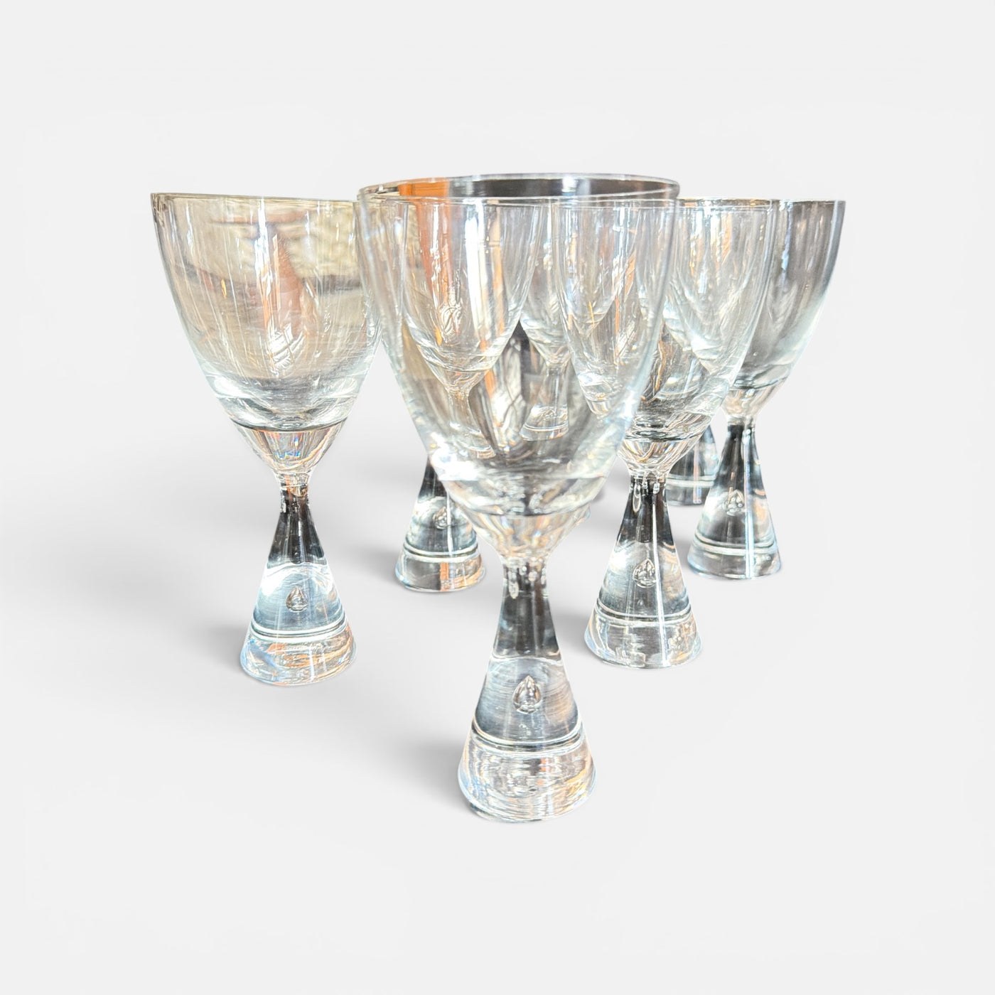 Holmegaard Princess 8 Wine Glasses