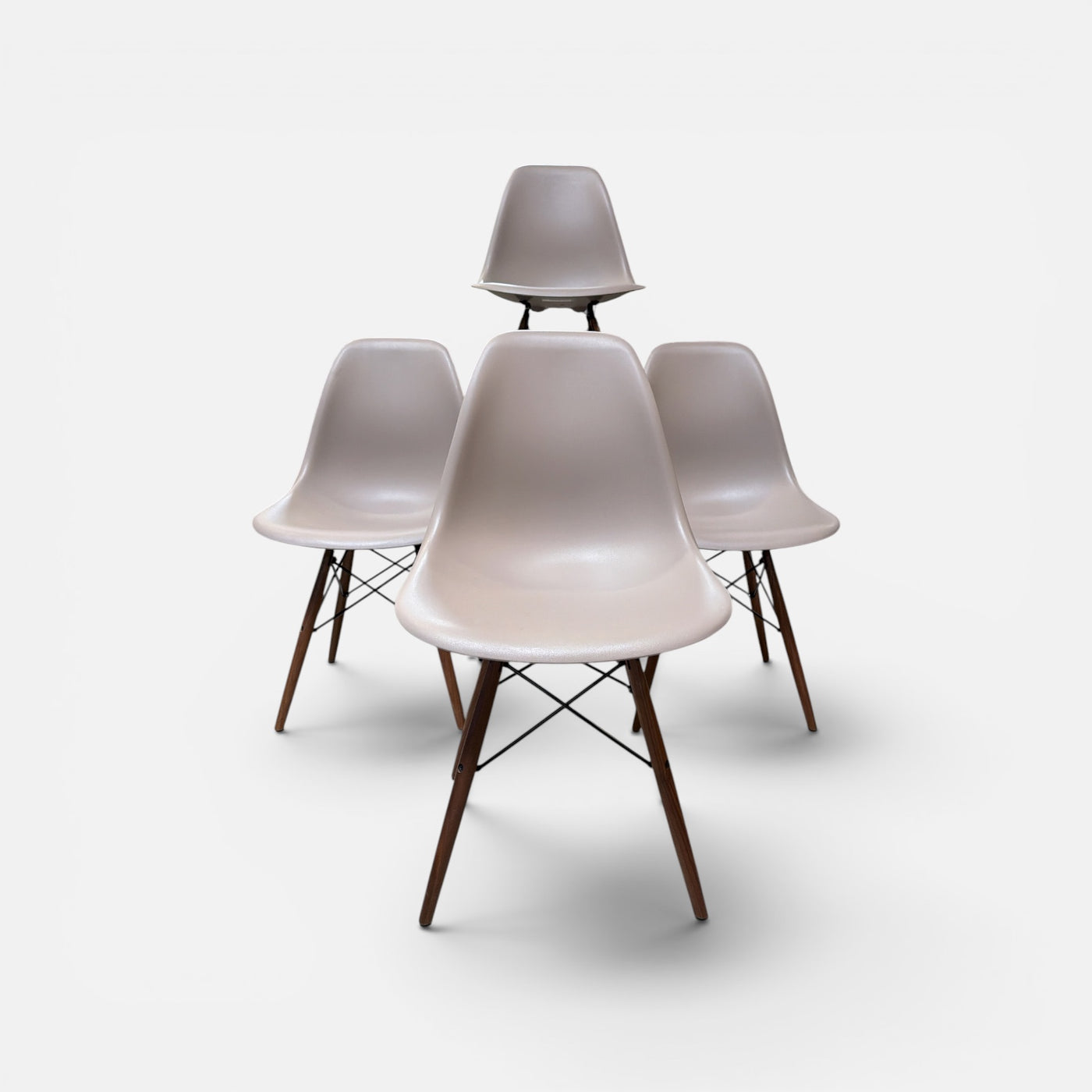 Eames  Set of 4 Molded Plastic Dining Side Chair