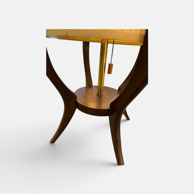 Modeline Mid Century Lamp Walnut Lamp