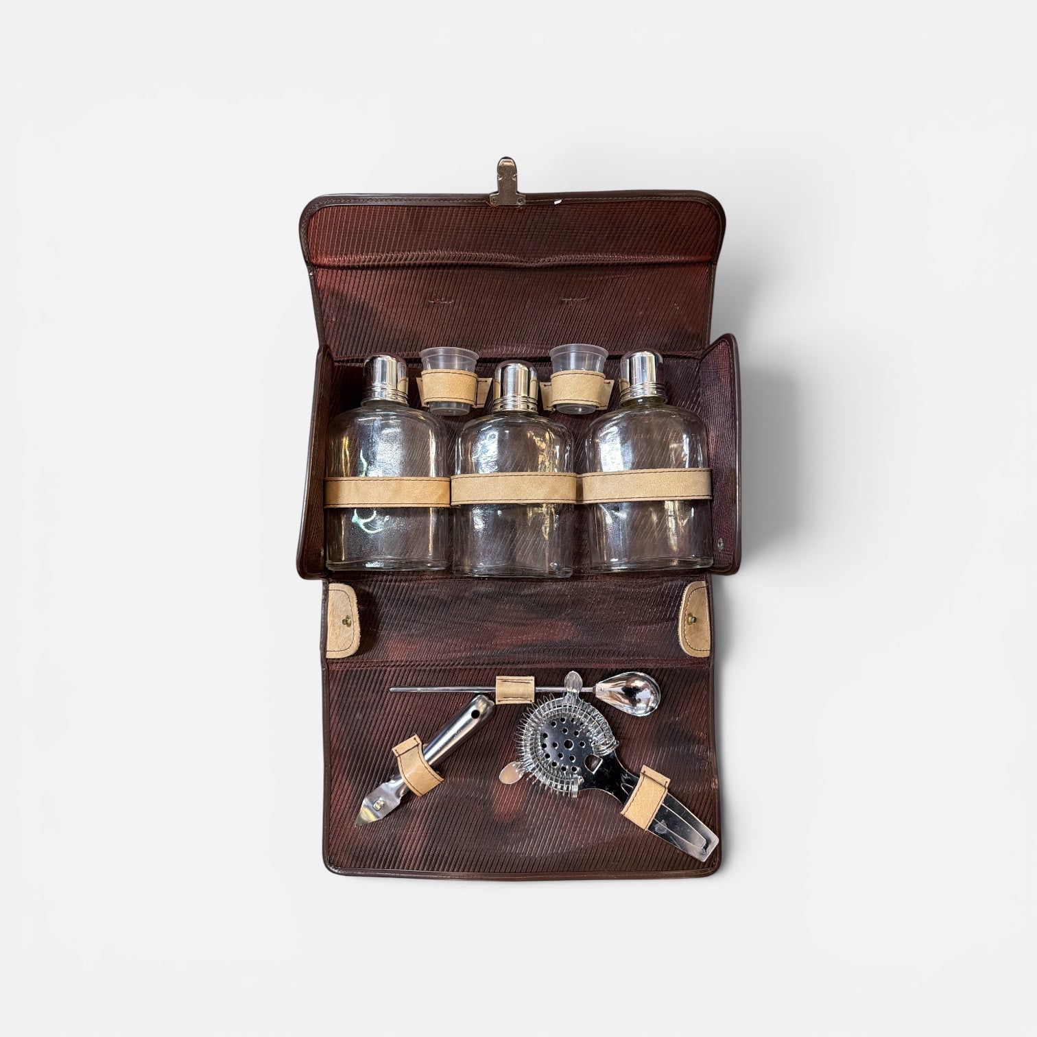 Mid Century Travel Bar Kit GUCCI Style