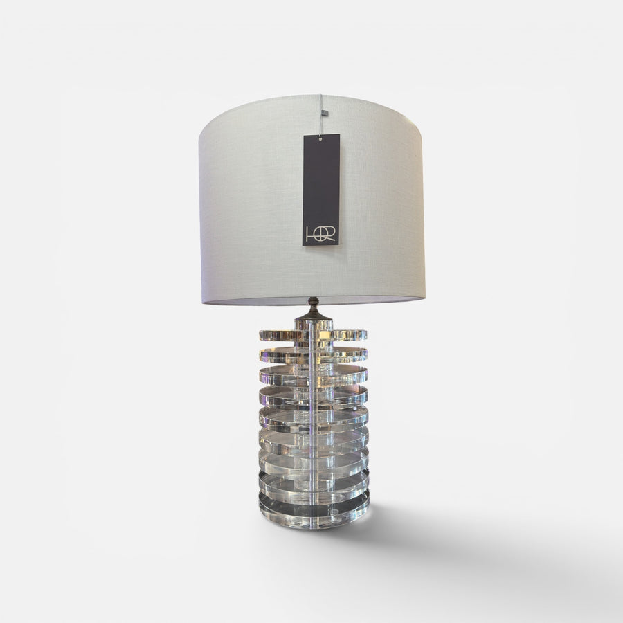 Monumental Post Modern Lucite  Lamp