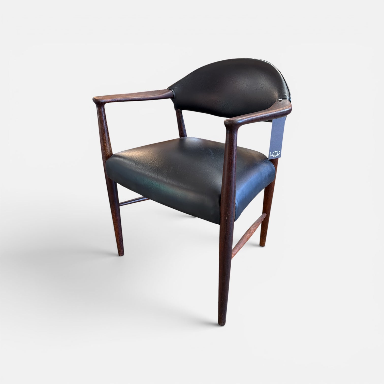 Danish Modern Rosewood Arm Chair by Kurt Olsen Slagelse Movelvaerk 1960