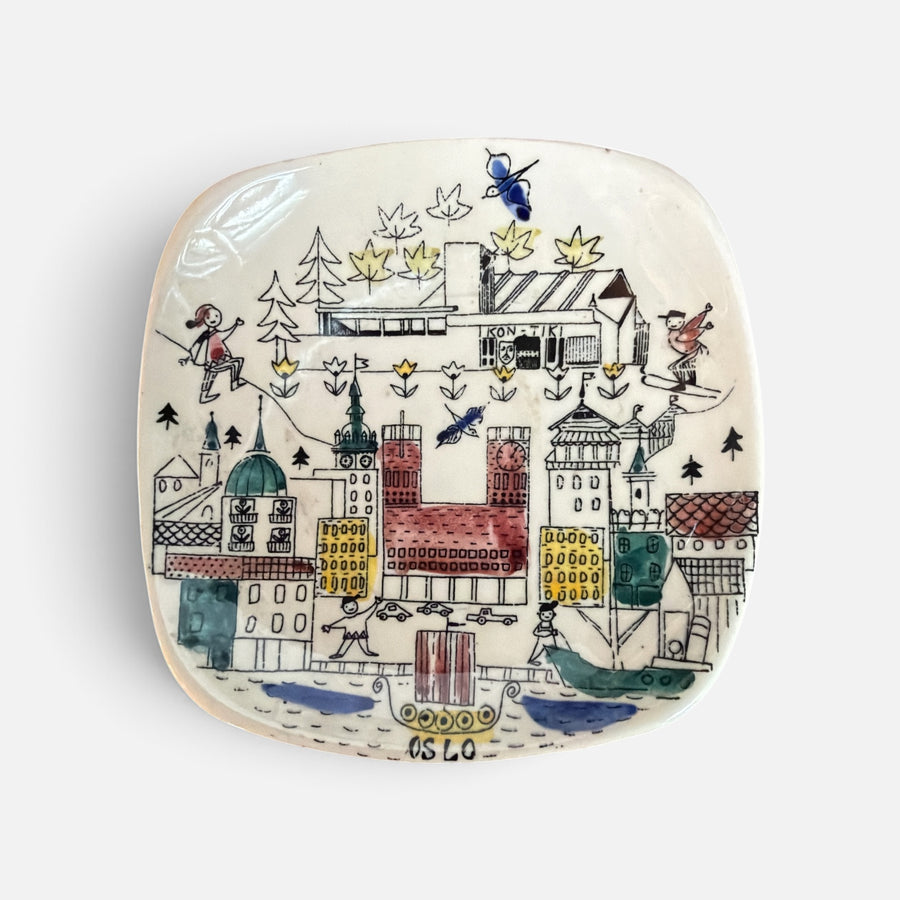 Norway Mid Century Ceramic Catchall Plate