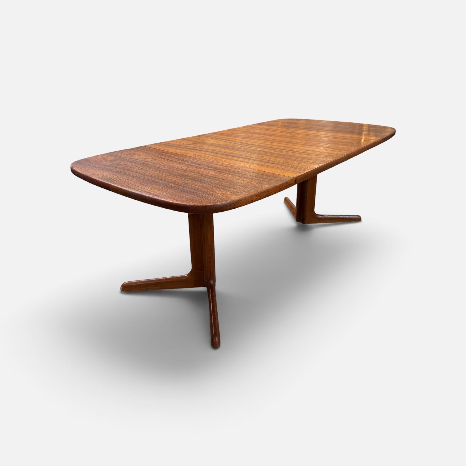 Expanding Teak Dining Table with 4 Chairs (Set of 5)