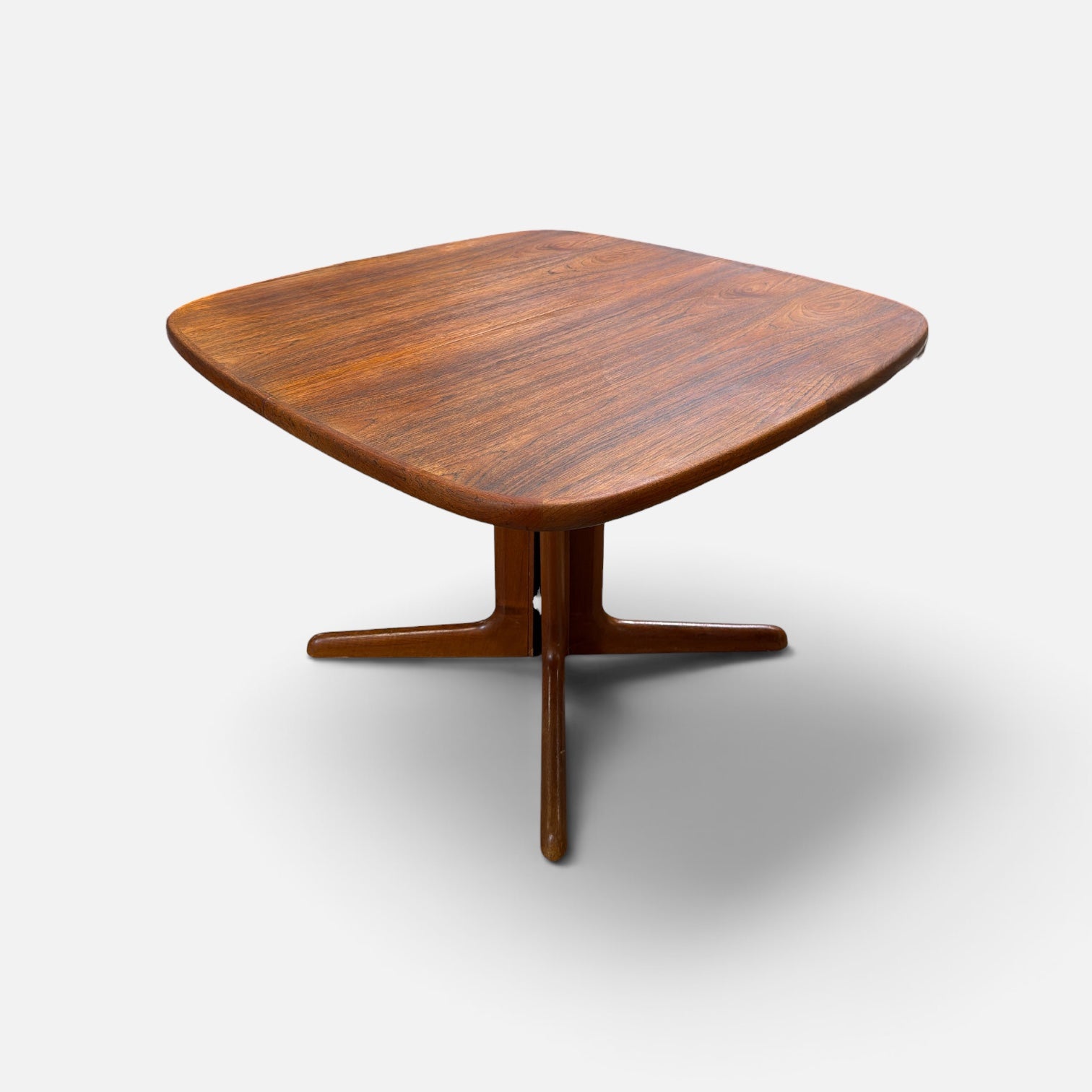 Expanding Teak Dining Table with 4 Chairs (Set of 5)
