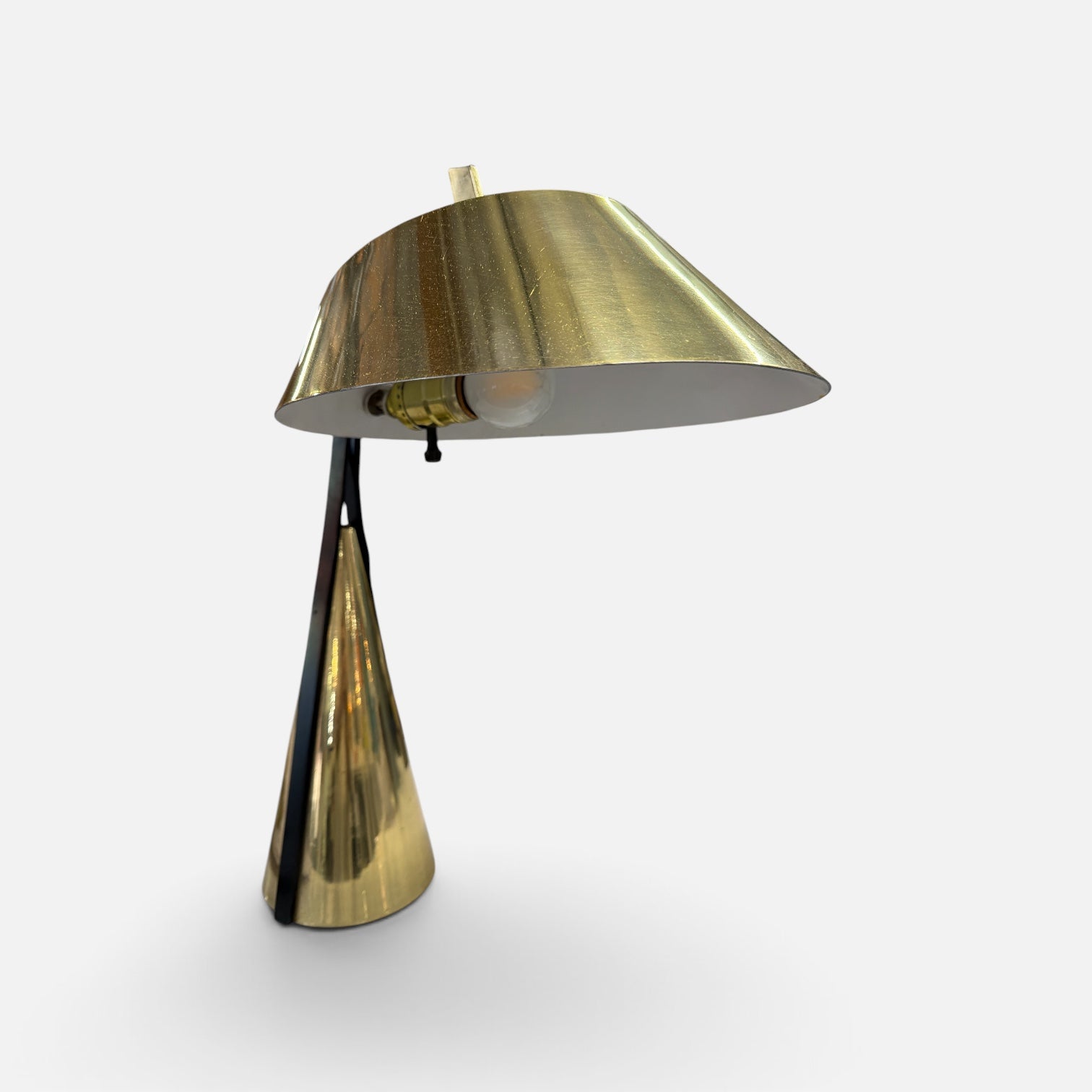 Laurel Mid century modern Task Desk Lamp in Brass - VERY RARE Style