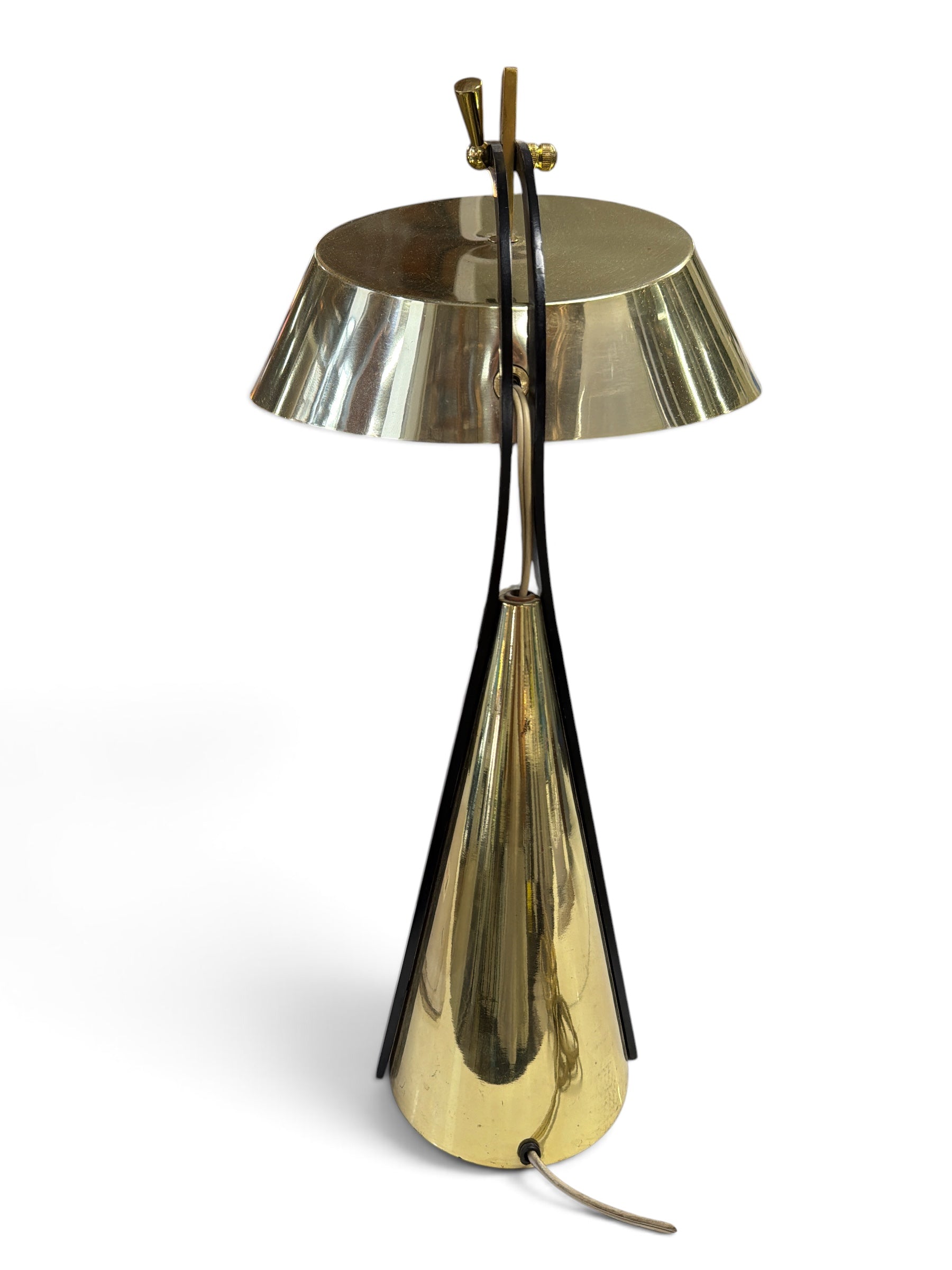 Laurel Mid century modern Task Desk Lamp in Brass - VERY RARE Style