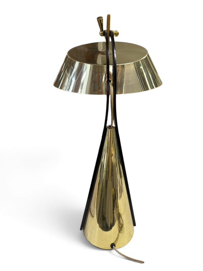 Laurel Mid century modern Task Desk Lamp in Brass - VERY RARE Style